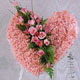kalp pano karankil ve güller   Bingöl Gölüm Çiçek internetten çiçek siparişi 