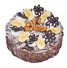 Muzlu çikolatali yas pasta 4 ile 6 kisilik   Bingöl Gölüm Çiçek uluslararası çiçek gönderme 