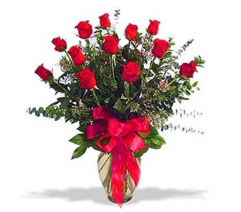 çiçek siparisi 11 adet kirmizi gül cam vazo  Bingöl Gölüm Çiçek online çiçek gönderme sipariş 