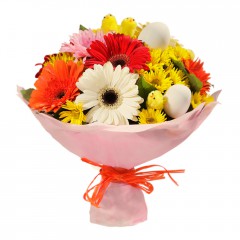 Karışık mevsim buketi Mevsimsel çiçek  Bingöl Gölüm Çiçek internetten çiçek siparişi 